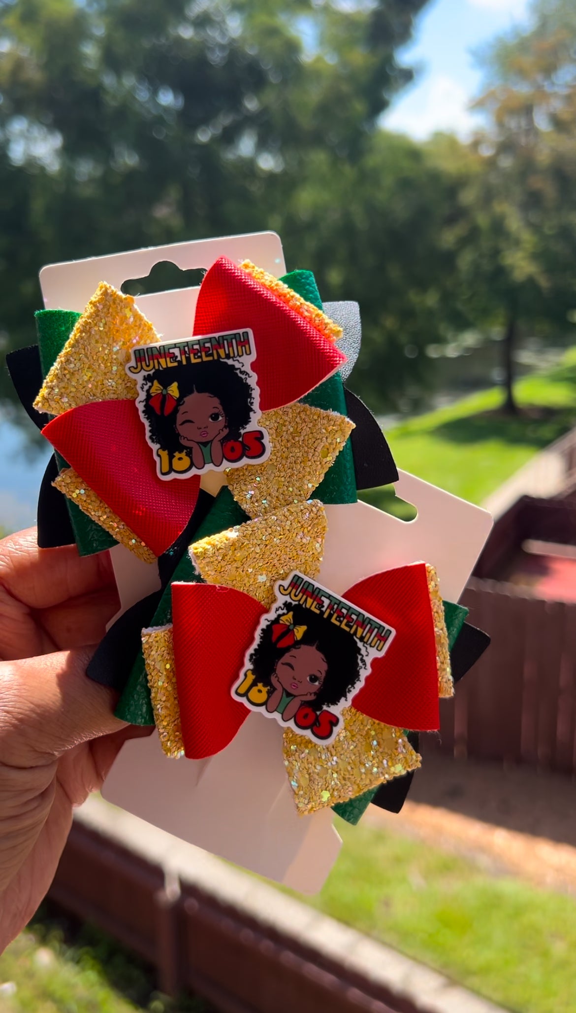 Juneteenth Princess Hair Bow