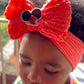 Soft Nylon Princess Charm Baby/Toddler Headband - Orange