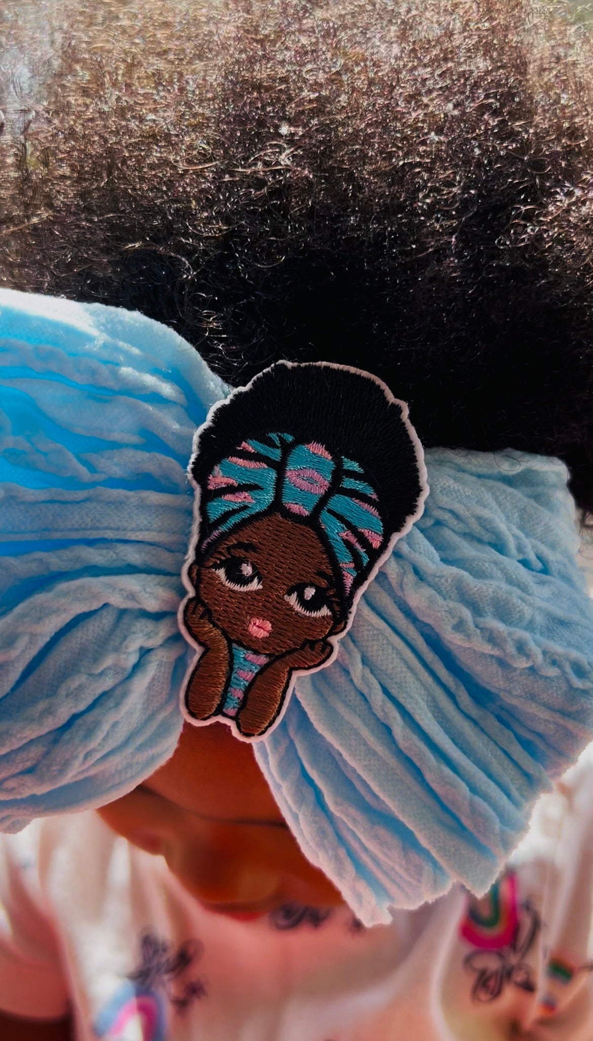 Soft Nylon Princess Charm Baby/Toddler Headband - Light Blue