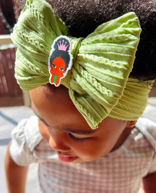 Soft Nylon Princess Charm Baby/Toddler Headband - Green