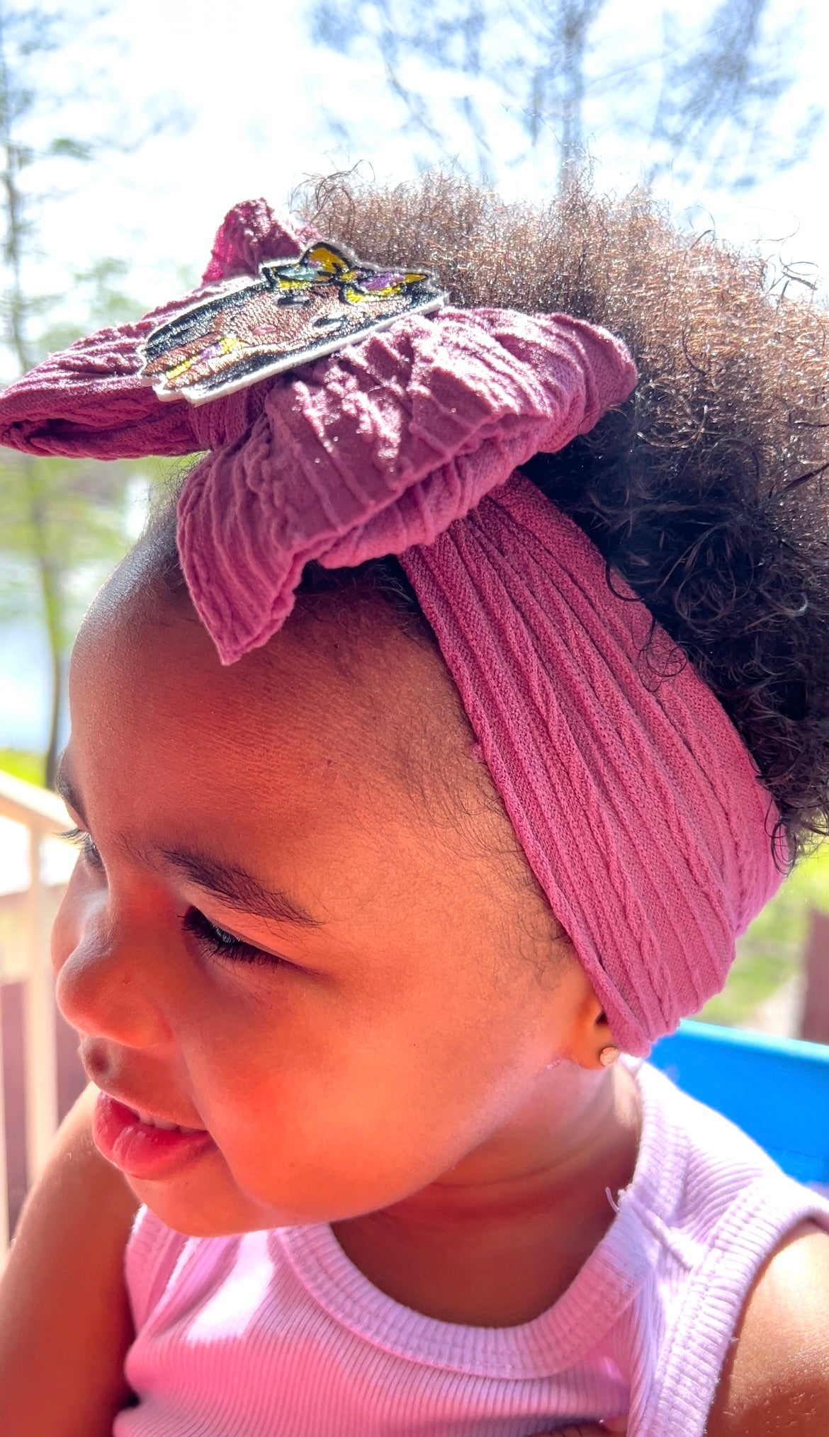 Soft Nylon Princess Charm Baby/Toddler Headband - Purple