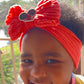 Soft Nylon Princess Charm Baby/Toddler Headband - Orange