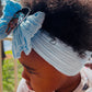 Soft Nylon Princess Charm Baby/Toddler Headband - Light Blue