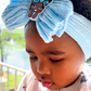 Soft Nylon Princess Charm Baby/Toddler Headband - Light Blue
